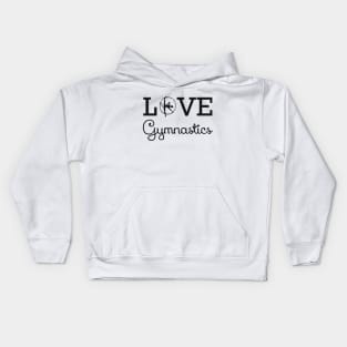 Love gymnastics Kids Hoodie